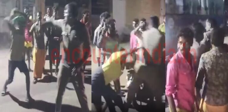 झगड़ा सुलझाने पहुंचे पुलिसकर्मियों को लाठी से पीटा, Video Viral