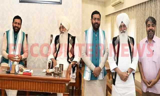 CM Nayab Singh Saini से मिले संत बाबा Gurinder Singh Dhillon