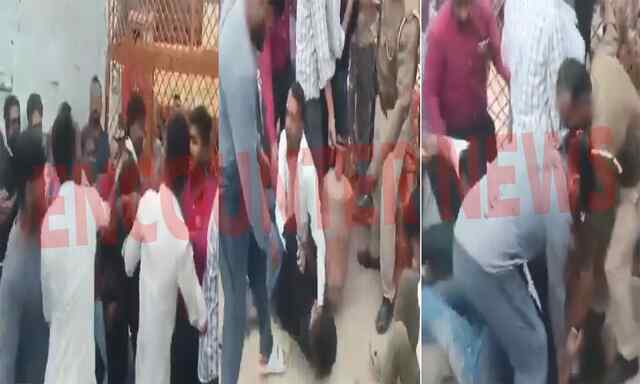 LPG Gas को लेकर मचा हाहाकर, पुलिस के सामने जमकर चले लात-घूंसे, देखें वीडियो