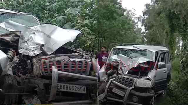 Punjab News: पेड़ से टकराई स्कॉर्पियो गाड़ी, 3 से 4 लोग घायल, देखें वीडियो