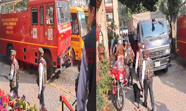 Vivek High School को मिली बम से उड़ाने की धमकी, खाली करवाई इमारत