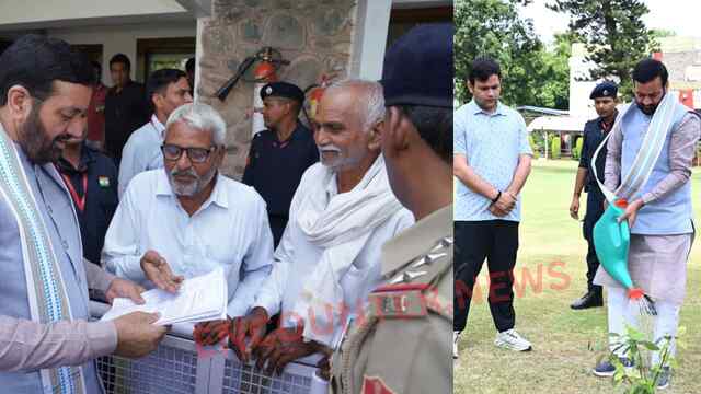 मुख्यमंत्री नायब सिंह सैनी ने संत कबीर कुटीर में किया पौधारोपण