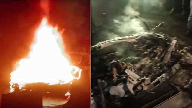 भाजपा सांसद की रेंज रोवर में लगी भीषण आग, त्र्यंबकेश्वर मंदिर जाते समय हुआ हादसा
