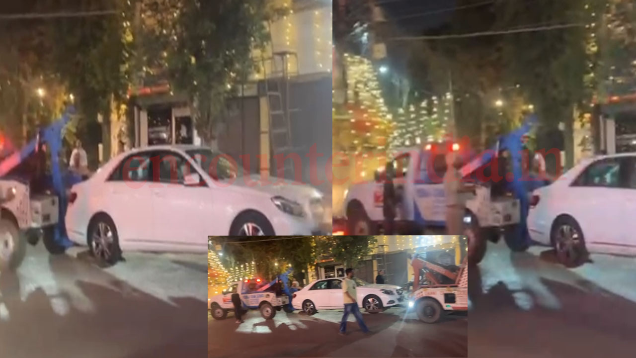 Jalandhar News: पॉश इलाके में रईसजादे की Mercedes को पुलिस ने उठवाया, हुआ हंगामा, देखें वीडियो