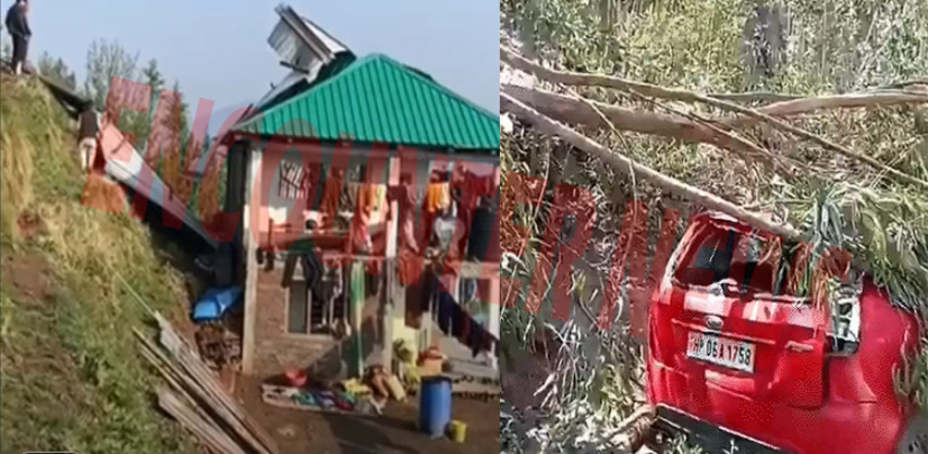 आंधी का कहर, घरों की उड़ी छत्तें, गिरे पेड़, अंधेरे में डूबे ये इलाके