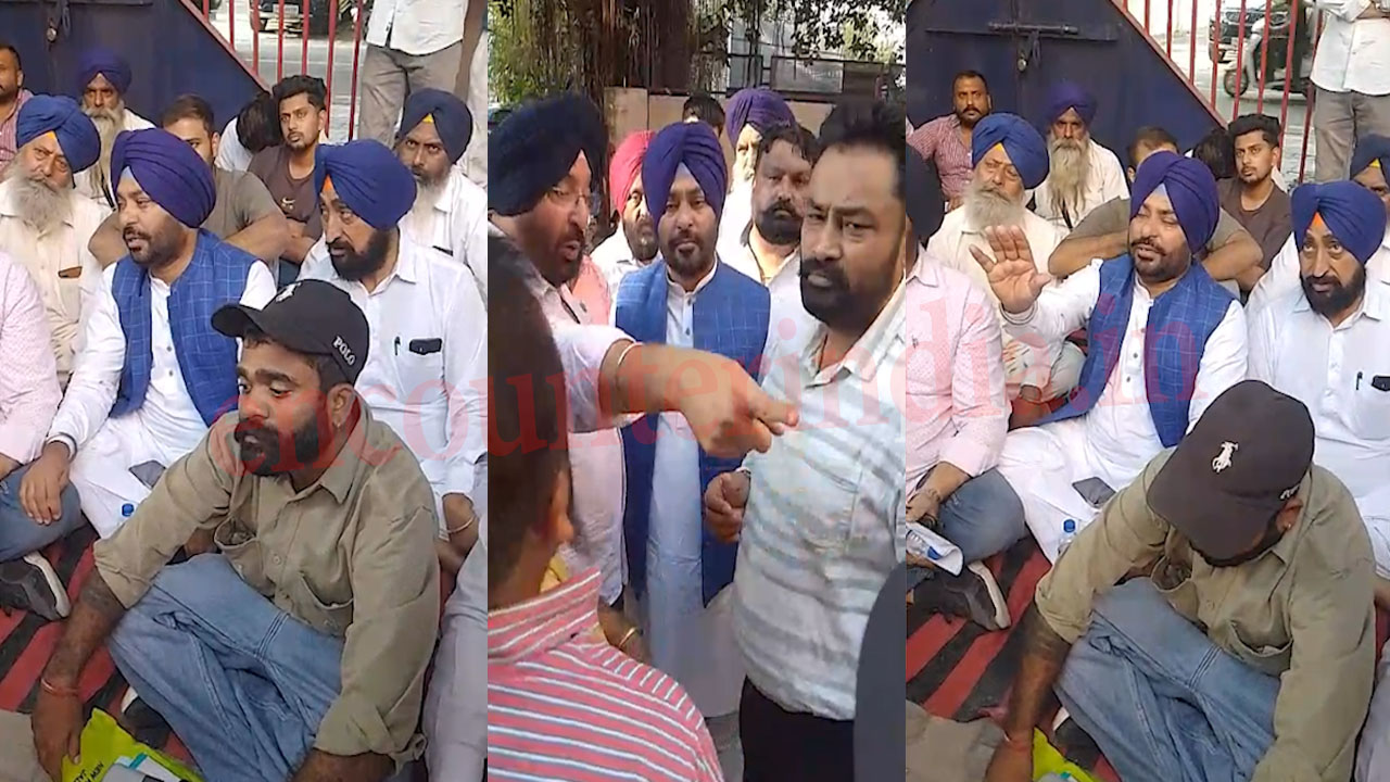 Jalandhar News: रेप केस में बुजुर्ग को जेल भेजने के मामले में बेटे ने SSP दफ्तर के बाहर लगाया धरना, देखें वीडियो
