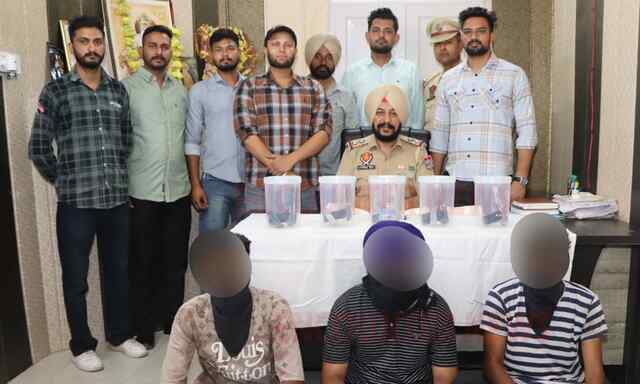 Jalandhar News: 5 पिस्तौल, 9 मैगज़ीन और 22 कारतूस सहित 3 आरोपी गिरफ्तार