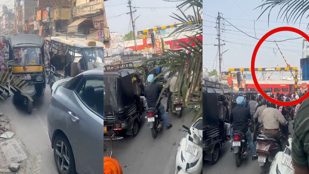 Punjab News: गेटमैन की लापरवाही, खुले फाटक में निकाली ट्रेन, टला हादसा, देखें वीडियो