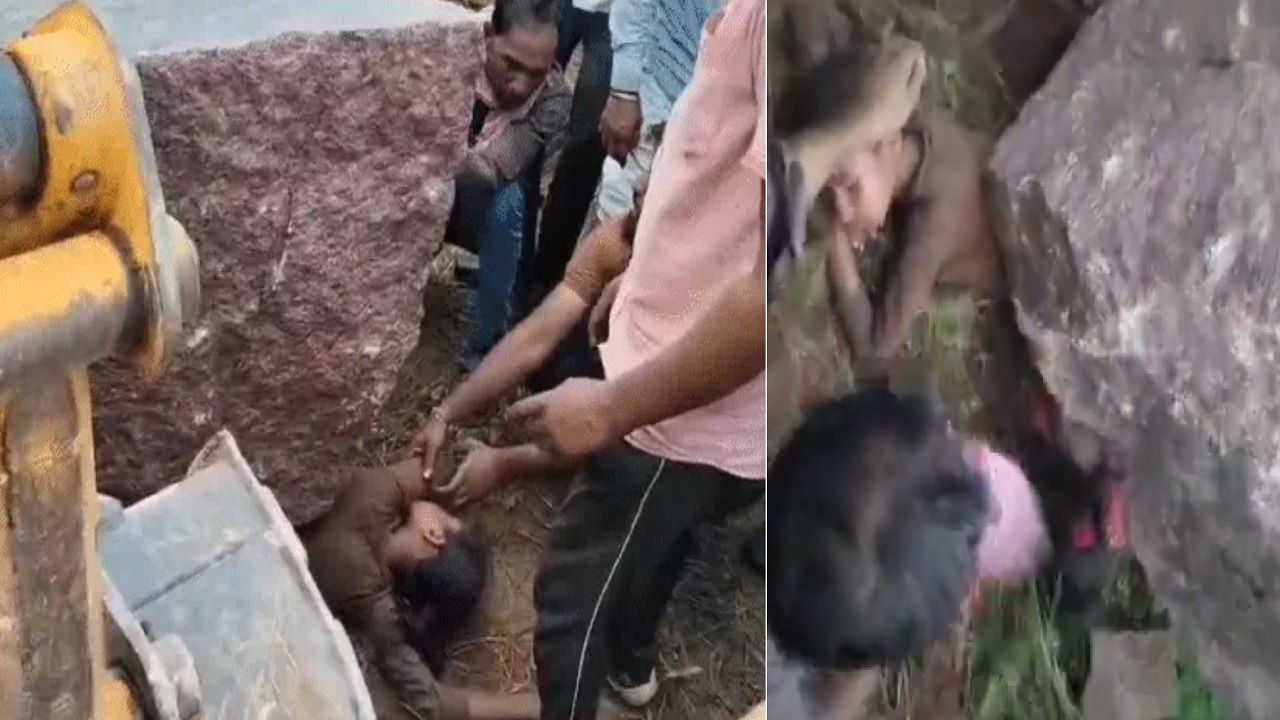 बकरियां चराने गई 2 बहनों पर गिरी कई टन वजनी चट्टान, 1 की मौत