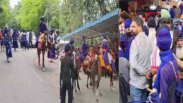 Jalandhar News: SSP दफ्तर के बाहर गरमाया माहौल, घोड़े लेकर पहुंचे निहंग सिंह, देखें वीडियो