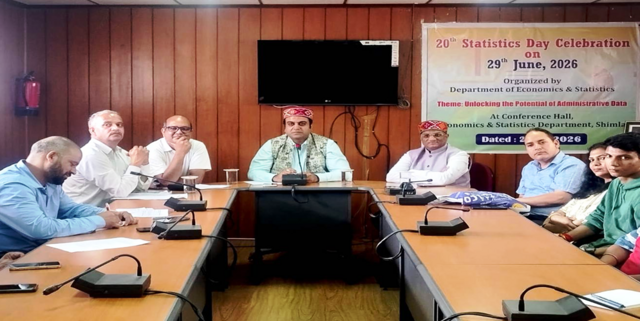 प्रशासनिक आंकड़ों की संभावनाओं को उजागर करना विषय पर राष्ट्रीय सांख्यिकी दिवस मनाया गया