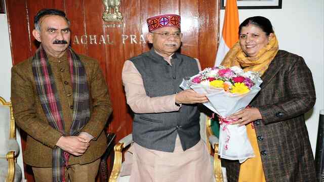नव वर्ष पर मुख्यमंत्री सुक्खू ने राज्यपाल को दी हार्दिक बधाई