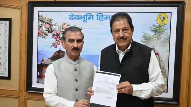कांग्रेस नेता राम लाल ठाकुर ने नैना देवी जी और जुखाला महाविद्यालयों में संकाय बहाली पर मुख्यमंत्री का आभार व्यक्त किया