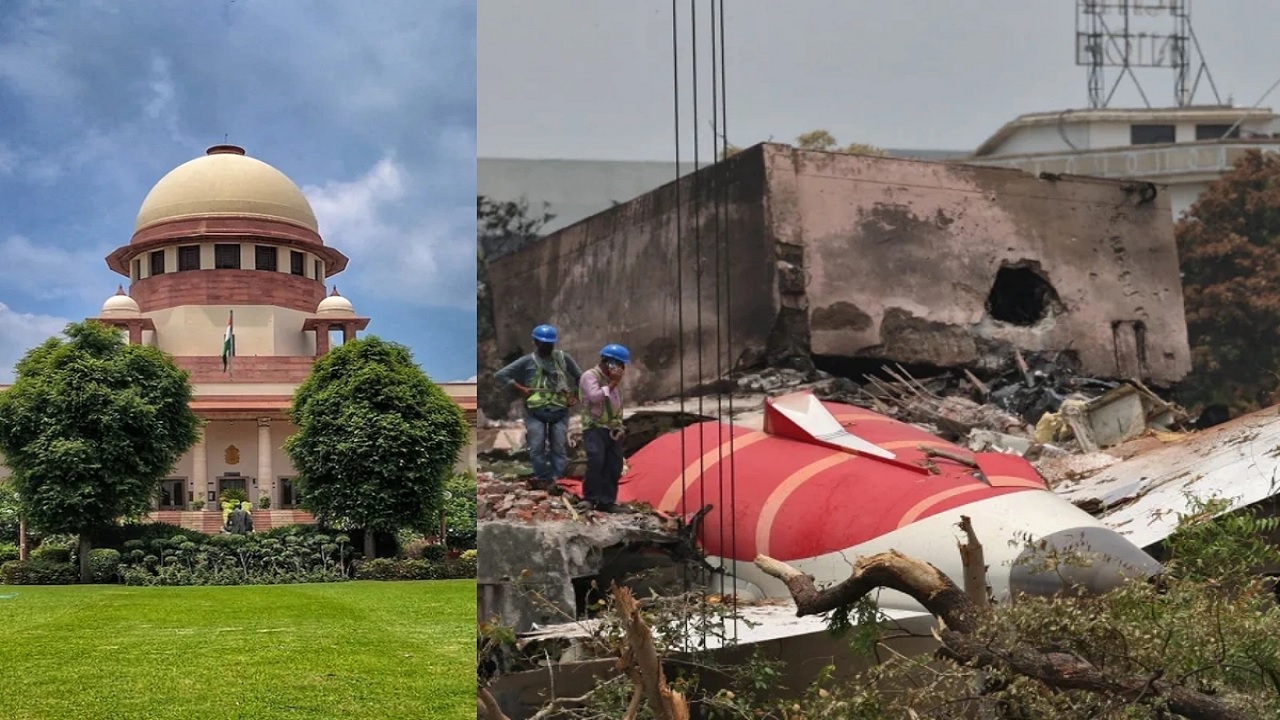 Ahmedabad Plane Crash मामले में Supreme Court ने केंद्र और DGCA से जवाब मांगा