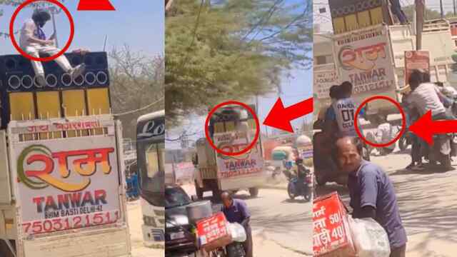 पेड़ से टकराया Overheight Dj पर बैठा युवक, लोगों ने सिस्टम पर उठाए सवाल, देखें वीडियो