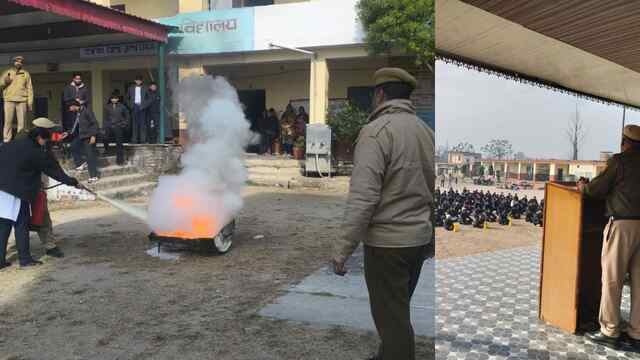 टक्का स्कूल में आग बुझाने की मॉक ड्रिल, फायर ब्रिगेड ऊना ने करवाया प्रैक्टिकल
