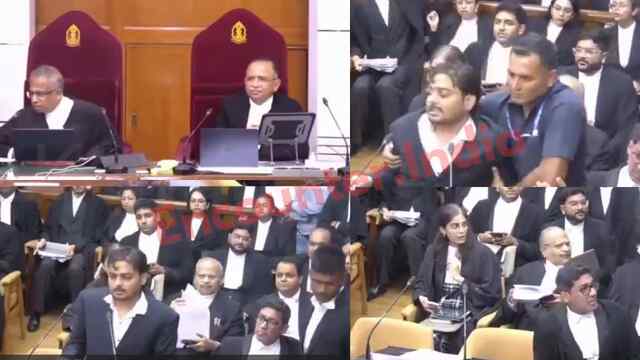 कोर्ट रूम में वकील ने जजों को दिए आदेश, फेंक दी केस फाइल, बोले अपशब्द, देखें वीडियो
