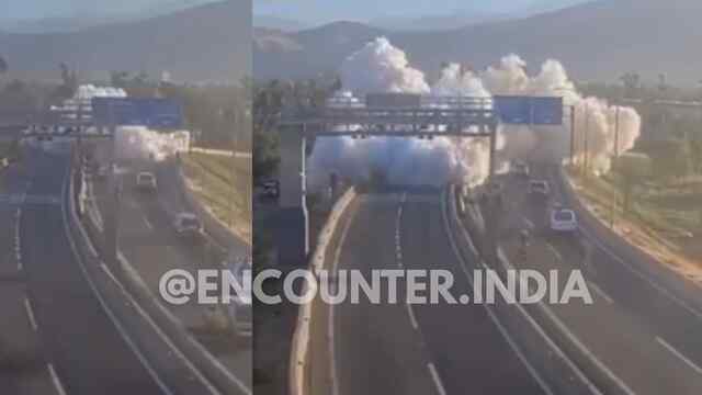 Highway पर अनियंत्रित होकर पलटा टैंकर, आधे किलोमीटर एरिया में फैली Gas, 4 की मौत, देखें वीडियो