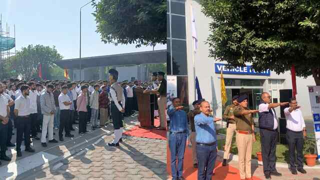 टीवीएस मोटर्स कंपनी ने मनाया राष्ट्रीय सुरक्षा दिवस, एस.पी. बददी विनोद धीमान ने की शुरुआत