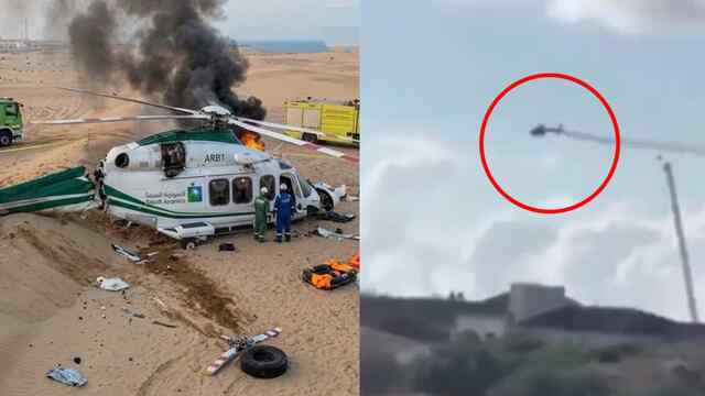 Saudi अरब में हेलिकॉप्टर क्रैश, 14 लोगों की मौत, देखें वीडियो