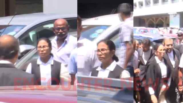 वकील की वर्दी में High Court पहुंची Mamata Banerjee, इस मामले में करेंगी दलीले पेश, देखें वीडियो