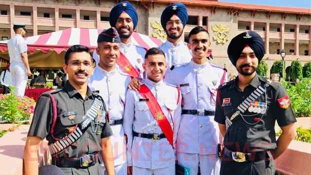 महाराजा रणजीत सिंह आर्म्ड फोर्सेज प्रिपरेटरी इंस्टीट्यूट के पांच कैडेट एनडीए से पास-आउट