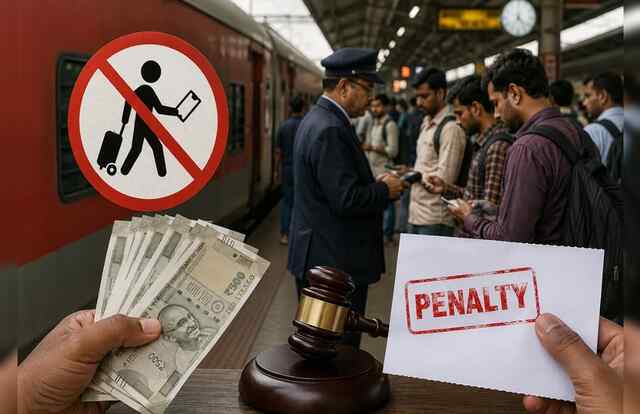 बिना टिकट ट्रेन में सफर करना पड़ेगा महंगा, रेलवे ने दोगुना किया जुर्माना