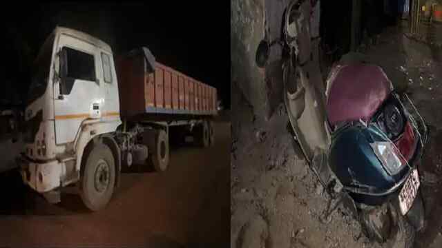 तेज रफ्तार ट्रेलर ने स्कूटी सवार युवक को कुचला, मौके पर मौत