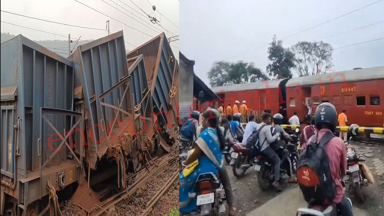 बड़ा हादसा: स्टेशन के पास 2 ट्रेनों की टक्कर के बाद ट्रैक से उतरे डिब्बे, कई कर्मी घायल, देखें वीडियो