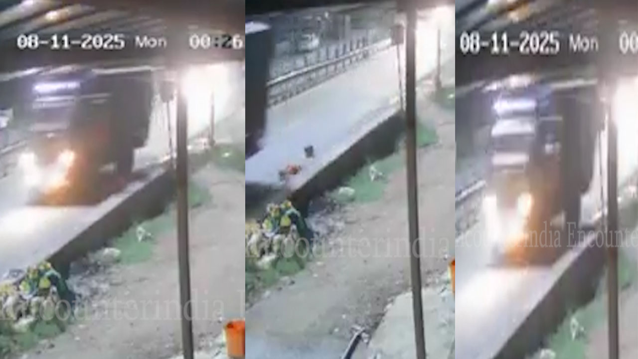 Chandigarh-Manali NH पर महिला को फेंक कर ट्रक चालक फरार, देखें CCTV