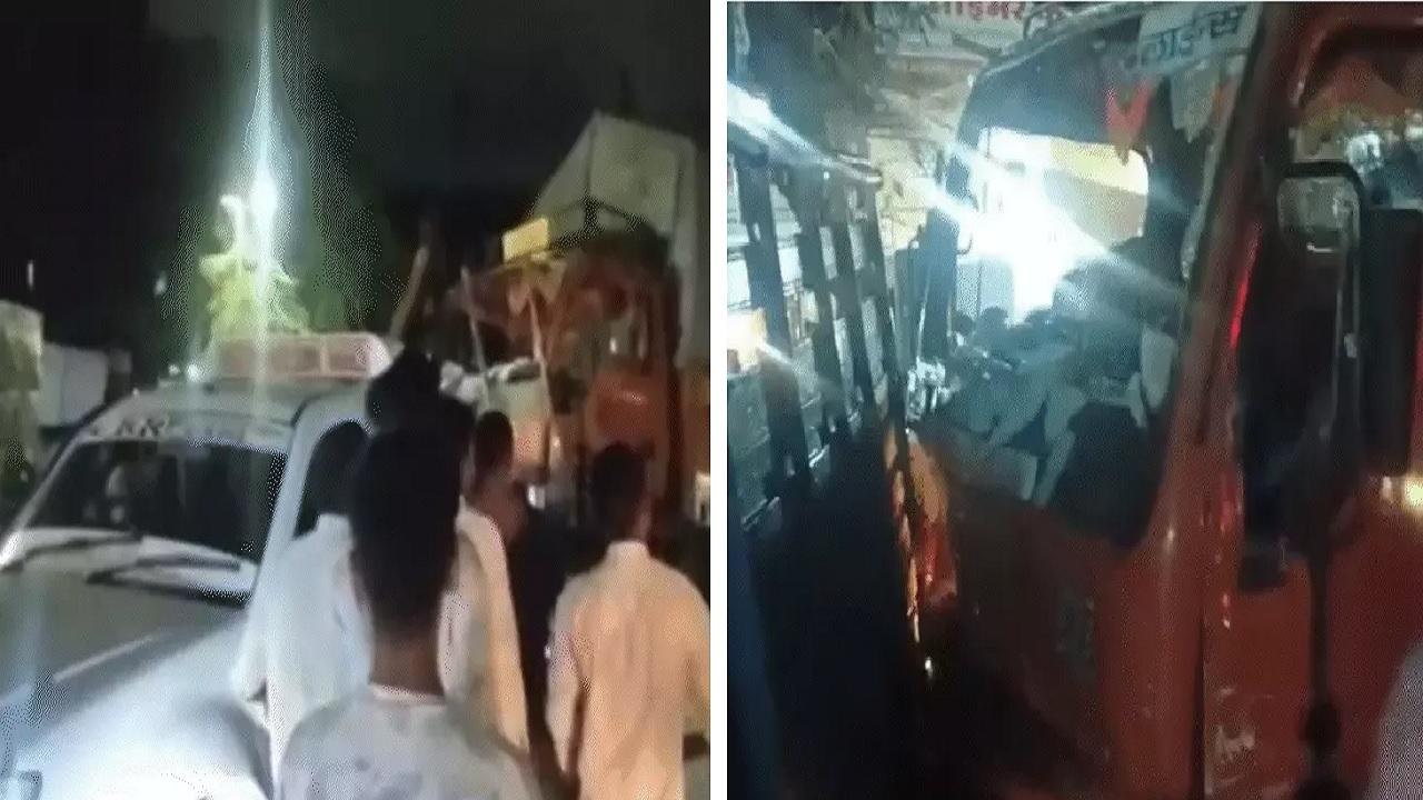 Truck की ब्रेक फेल, कई वाहनों को मारी टक्कर, महिला घायल