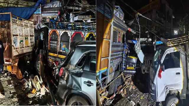 बेकाबू Truck ने बाजार में मचाया कोहराम, 7 गाड़ियों को मारी टक्कर, 5 की मौत, 12 घायल