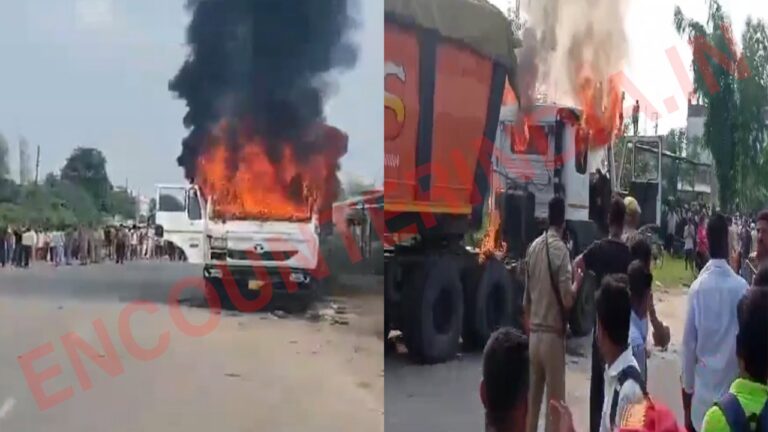 5 छात्राओं को ट्रक चालक ने कुचला, एक की मौत, लोगों ने गाड़ी को लगाई आग, देखें वीडियो