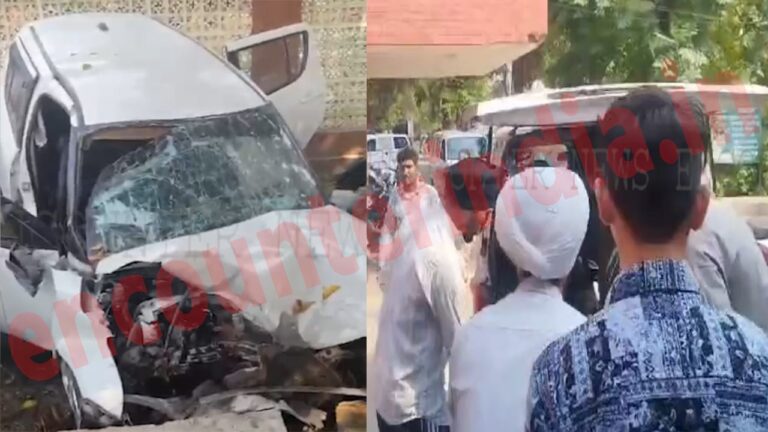 Punjab News: गाड़ी का टायर फटने से हुआ हादसा, एक की मौत, 4 घायल, देखें वीडियो