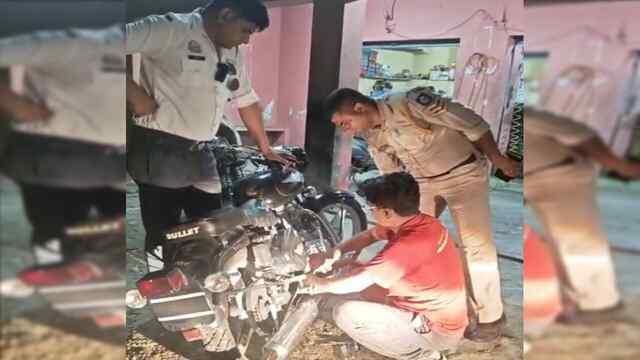 वायरल ‘बुलेट पटाखा’ वीडियो पर ऊना पुलिस का सख्त एक्शन, अवैध साइलेंसर हटवाकर 10 हजार का चालान
