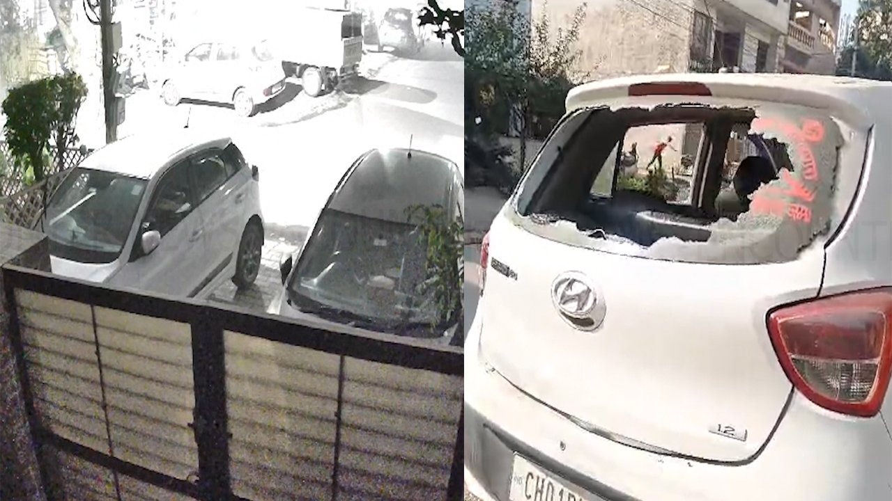 Punjab News: Car Parking में खड़ी गाड़ी के तोड़े शीशे, देखे वीडियो