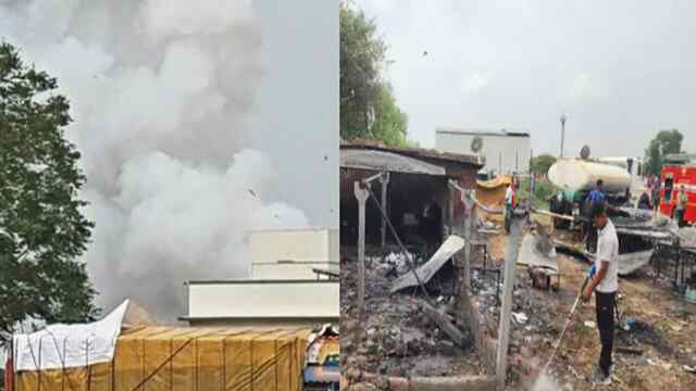 पटाखा फैक्टरी में लगी भीषण आग, 8 लोगों की मौत, 15 घायल
