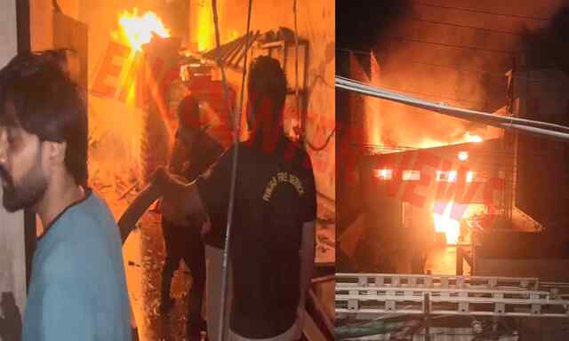 Jalandhar News: Y.A Traders Factory में लगी आग, भागकर मजदूरों ने बचाई जान, देखें वीडियो