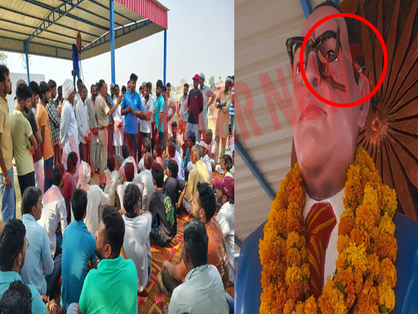 अब इस इलाके में बाबा साहेब अंबेडकर की प्रतिमा को पहुंचाया नुकसान, लोगों में रोष