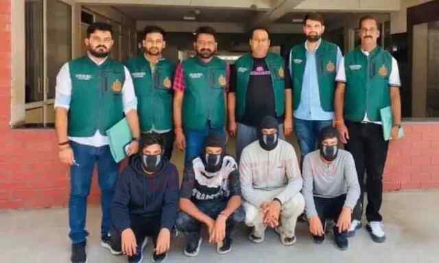 बड़े हमले की साजिश नाकाम, ISI से जुड़े 4 आरोपी हथियारों सहित गिरफ्तार