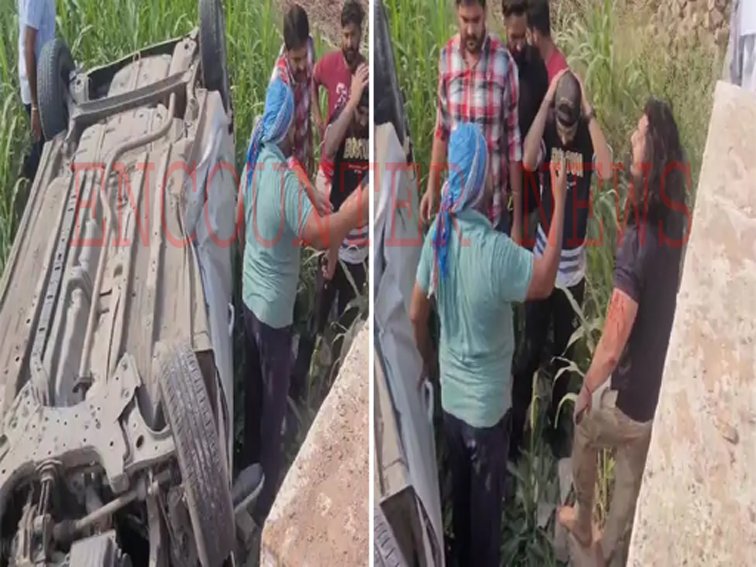 Punjab News: Shooting के लिए आए YouTuber Harsh Pahwa की 10 फीट नीचे खेतों में गिरी Car