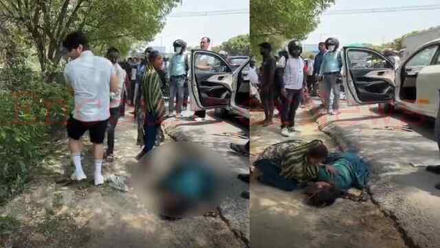 तेज रफ्तार Car ने सड़क पार कर रहे परिवार को मारी टक्कर, YouTuber ने घायलों को अस्पताल पहुंचाया, देखें वीडियो