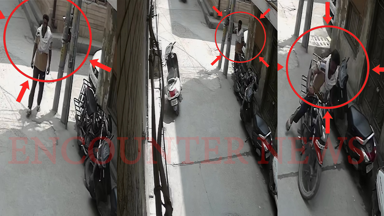 Jalandhar News: इस इलाके में घर के बाहर से बाइक चोरी, देखें CCTV