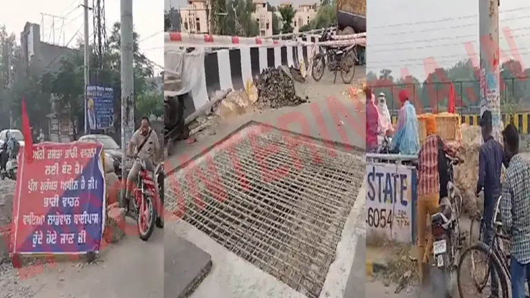 Punjab News: बड़ी लापरवाही, जान जोखिम में डालकर निर्माणाधीन फ्लाईओवर से गुजर रहे लोग, देखें वीडियो