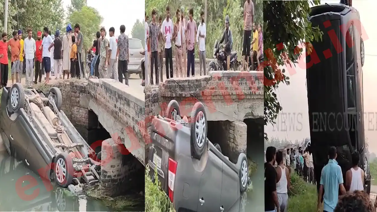 Punjab News: New Car में सवार होकर माथा टेक कर आ रहे परिवार की नहर में गिरी गाड़ी, देखें वीडियो