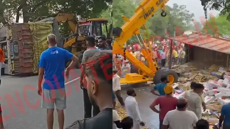 Punjab News: ट्रक और ट्राली की टक्कर में एक की मौत, हाइवे पर लगा जाम, देखें वीडियो