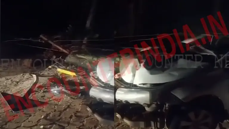 Jalandhar News: हादसे का शिकार हुई तेज रफ्तार लग्जरी Car, चालक ने खंभे में मारी टक्कर, खुले Airbags , देखें वीडियो